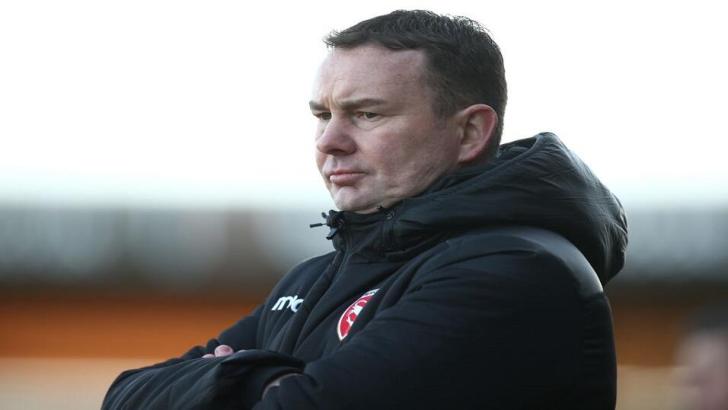 Morecambe manager Derek Adams